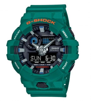 Монополия | Японские наручные часы мужские Casio G-SHOCK  GA-700SC-3A с хронографом