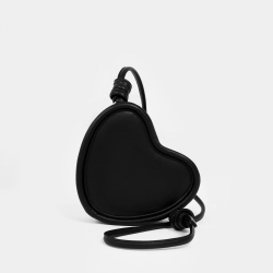 Монополия | Каркасная сумка в форме сердца Crush xs цвет черный