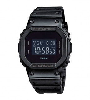 Монополия | Японские наручные часы мужские Casio G-SHOCK DW-5600BB-1E с хронографом