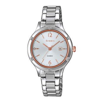 Монополия | Японские наручные часы женские Casio Sheen SHE-4533D-7AUER