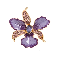 Монополия | Брошь Anne Klein Purple Flower Petal