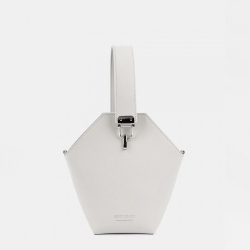 Монополия | Небольшая женская сумка YOKO в белом цвете