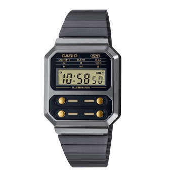 Монополия | Японские часы CASIO Vintage A100WEGG-1A2 с хронографом