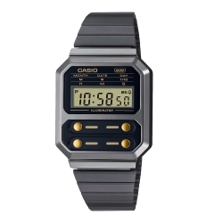 Монополия | Японские часы CASIO Vintage A100WEGG-1A2 с хронографом