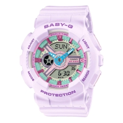 Монополия | Японские часы женские CASIO Baby-G BA-110XPM-6A с хронографом