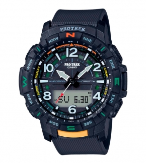 Монополия | Японские наручные часы мужские Casio Pro Trek PRT-B50-1E с хронографом