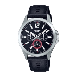 Монополия | Японские наручные часы  мужские Casio Collection MTP-E350L-1B