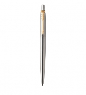 Монополия | Шариковая ручка Parker Jotter Essential, St. Steel GT, стержень: Mblue, 1953182