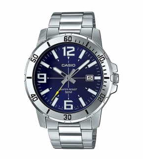 Монополия | Японские наручные часы  мужские Casio Collection MTP-VD01D-2B