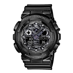 Монополия | Японские наручные часы мужские Casio G-SHOCK GA-100CF-1A с хронографом