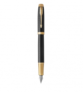 Монополия | Перьевая ручка Parker IM Premium Black GT, перо: F, цвет чернил: blue