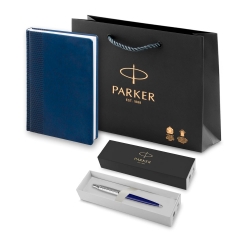 Монополия | Подарочный набор: Ежедневник недатированный и Шариковая ручка Parker Jotter K160, цвет: Blue  S0705610MAL