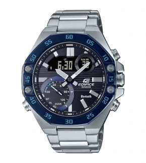 Монополия | Японские часы мужские CASIO Edifice ECB-10DB-1B с хронографом