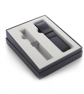 Монополия | Подарочная коробка Parker с чехлом для одной ручки, цвет черный