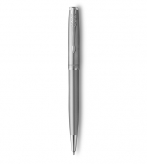 Монополия | Шариковая ручка Parker Sonnet Stainless Steel , толщина линии M, цвет чернил черный 2146876