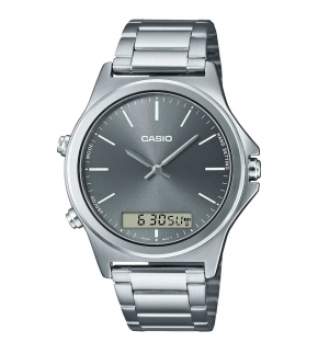 Монополия | Японские часы мужские CASIO Collection MTP-VC01D-8E с хронографом