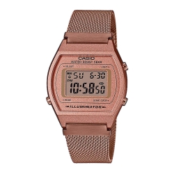 Монополия | Японские наручные часы Casio Vintage женские B640WMR-5AEF с хронографом