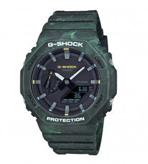 Монополия | Японские часы мужские Casio G-SHOCK GA-2100FR-3A с хронографом