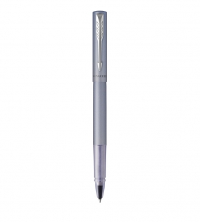 Монополия | Ручка-роллер Parker Vector XL Silver Blue CT, цвет чернил black, стержень: F, 2159775