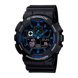 Монополия | Японские наручные часы мужские CASIO G-SHOCK GA-100-1A2 с хронографом