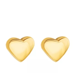 Монополия | Серьги Small Heart Stud Earrings Gold