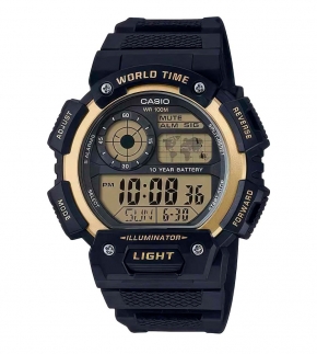 Монополия | Японские часы мужские CASIO Illuminator  AE-1400WH-9A с хронографом