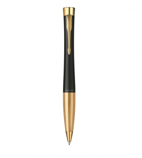 Монополия | Шариковая ручка Parker Urban Muted Black Gold Finish Trim M Blue 2143640,S0767040