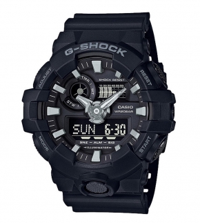 Монополия | Японские наручные часы мужские Casio G-SHOCK GA-700-1B с хронографом