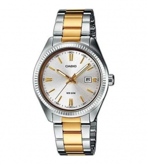 Монополия | Японские наручные часы женские Casio Collection LTP-1302SG-7A