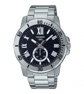 Монополия | Японские наручные часы мужские Casio Collection MTP-VD200D-1B