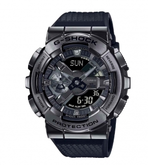 Монополия | Японские наручные часы мужские Casio G-SHOCK  GM-110BB-1A с хронографом