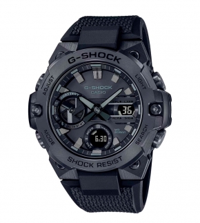 Монополия | Японские наручные часы мужские Casio G-SHOCK GST-B400BB-1A с хронографом