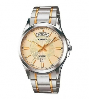 Монополия | Японские часы мужские CASIO Collection MTP-1381G-9A