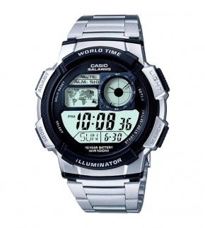 Монополия | Японские наручные часы мужские Casio Collection AE-1000WD-1A с хронографом