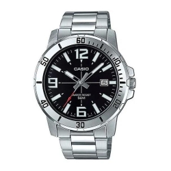 Монополия | Японские наручные часы мужские Casio Collections MTP-VD01D-1B