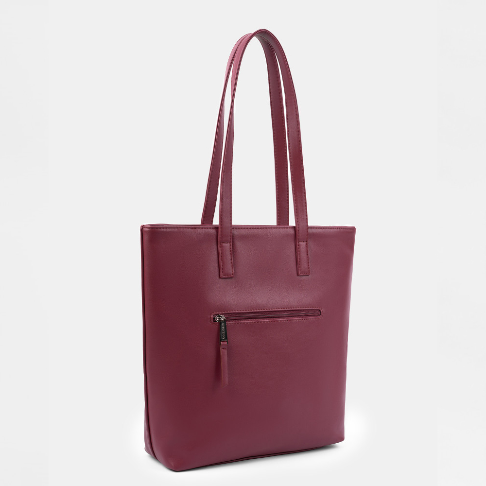 Мягкая женская сумка-шоппер ROOMY S в цвете Бордо | ARNY PRAHT 