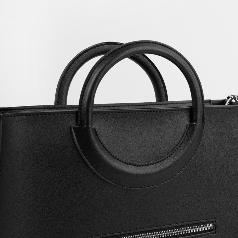 Большая сумка-шоппер Bo в черном цвете | ARNY PRAHT 