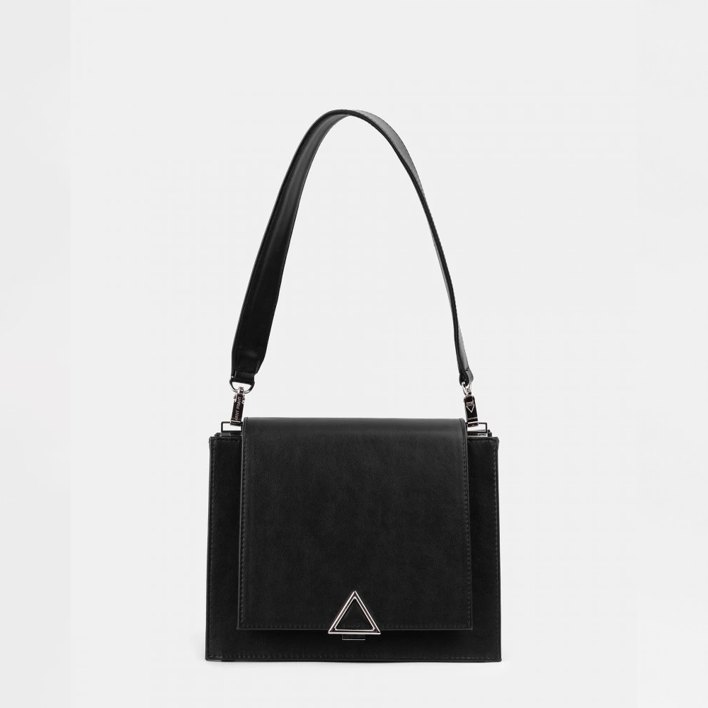 Прямоугольная каркасная сумка Kortni черного цвета | ARNY PRAHT