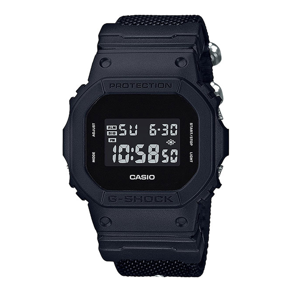 Японские часы мужские CASIO G-SHOCK DW-5600BBN-1E с хронографом | Casio 
