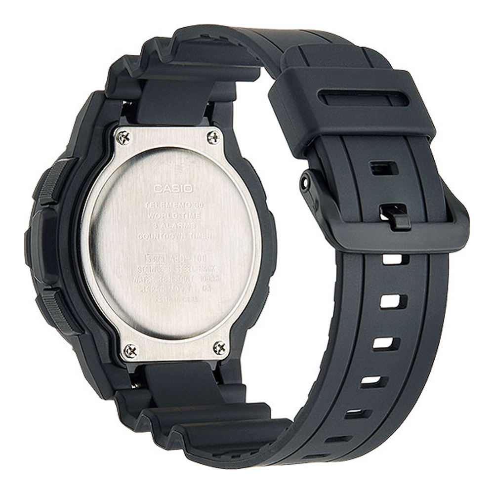 Японские часы мужские CASIO Collection AEQ-100W-1B с хронографом | Casio 