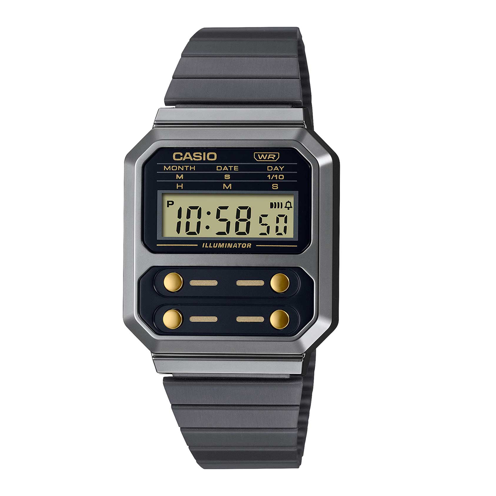 Японские часы CASIO Vintage A100WEGG-1A2 с хронографом | Casio 