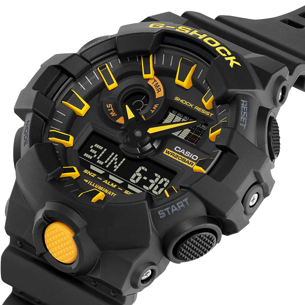 Японские наручные часы мужские Casio G-SHOCK GA-700CY-1A с хронографом | Casio 