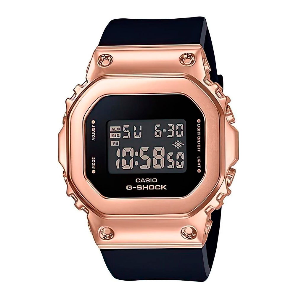 Японские наручные часы женские Casio G-SHOCK GM-S5600PG-1E с хронографом | Casio 