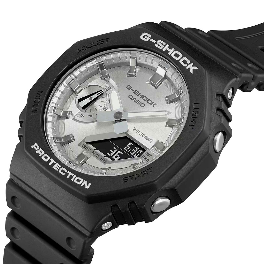 Японские наручные часы мужские Casio G-SHOCK GA-2100SB-1A с хронографом | Casio 