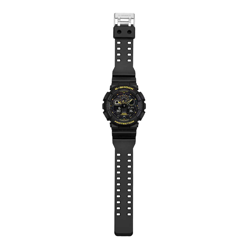 Японские наручные часы мужские  Casio G-SHOCK GA-100CY-1A с хронографом | Casio 
