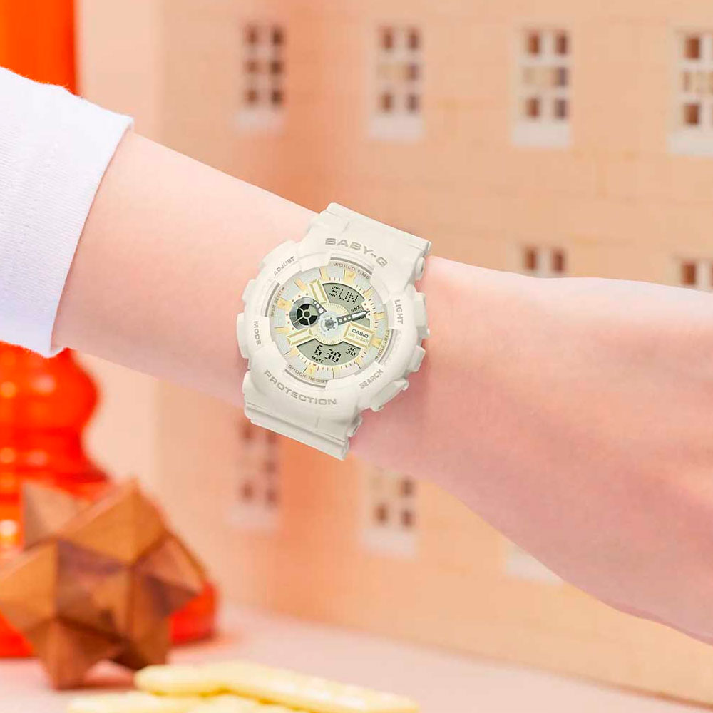 Японские часы женские CASIO Baby-G BA-110XSW-7A с хронографом | Casio 