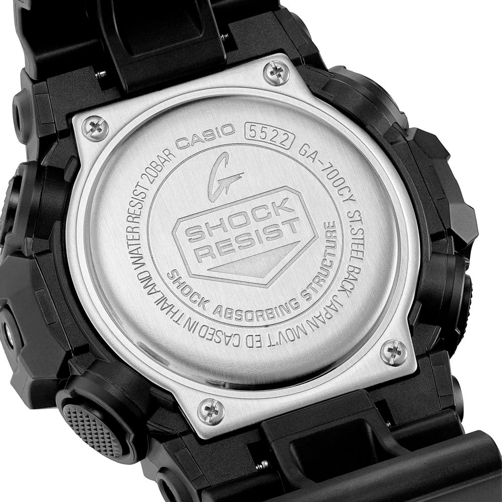 Японские наручные часы мужские Casio G-SHOCK GA-700CY-1A с хронографом | Casio 