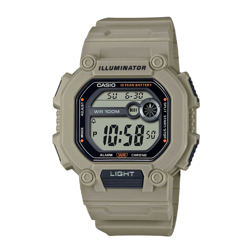 Японские наручные часы мужские Casio Collection W-737HX-5A с хронографом | Casio 