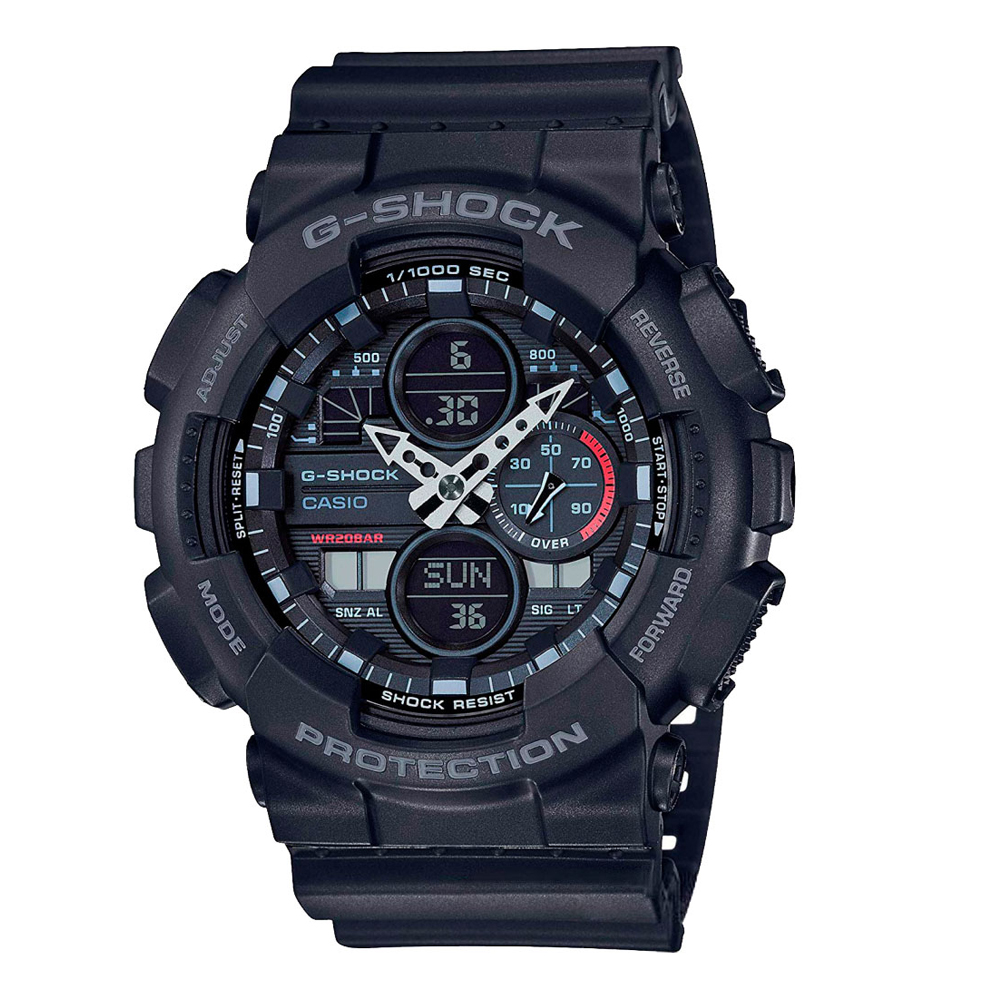 Японские часы мужские CASIO G-SHOCK GA-140-1A1ER с хронографом | Casio 