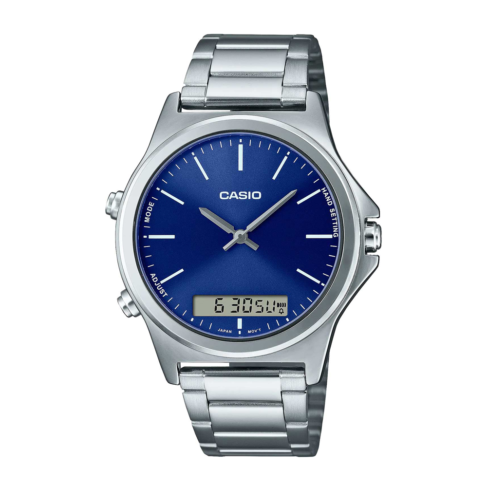 Японские наручные часы  мужские Casio Collection MTP-VC01D-2E с хронографом | Casio 